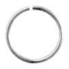 10 Stk offene Ringe 14mm/1mm Aluminium silberfarbig